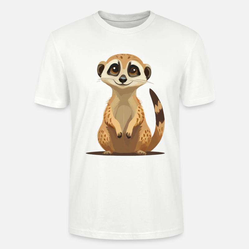 Erdmännchen - Stanley/Stella Unisex Bio-T-Shirt CRAFTER - Weiß