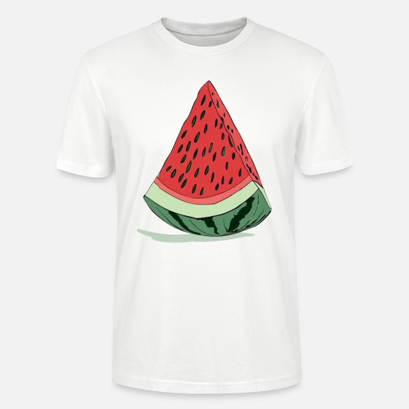 Pastèque - T-shirt bio CRAFTER Stanley Stella Unisexe - blanc