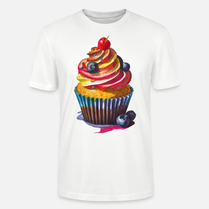 Cupcake - Stanley/Stella CRAFTER Unisex Organic T-Shirt - white