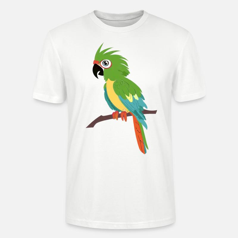Papagei - Stanley/Stella Unisex Bio-T-Shirt CRAFTER - Weiß