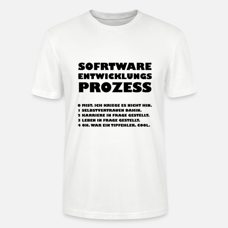 Software development process - Stanley/Stella CRAFTER Unisex Organic T-Shirt - white