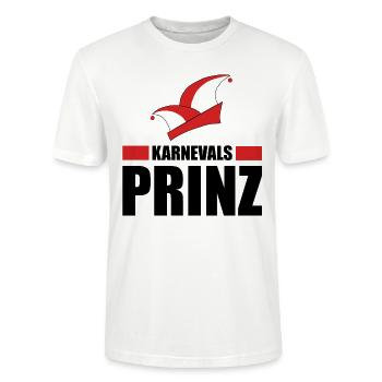Carnaval Prince Alaaf Costume De Carnaval - T-shirt bio CRAFTER Stanley Stella Unisexe - blanc - Devant - Alina (178cm) & Michal (187cm)