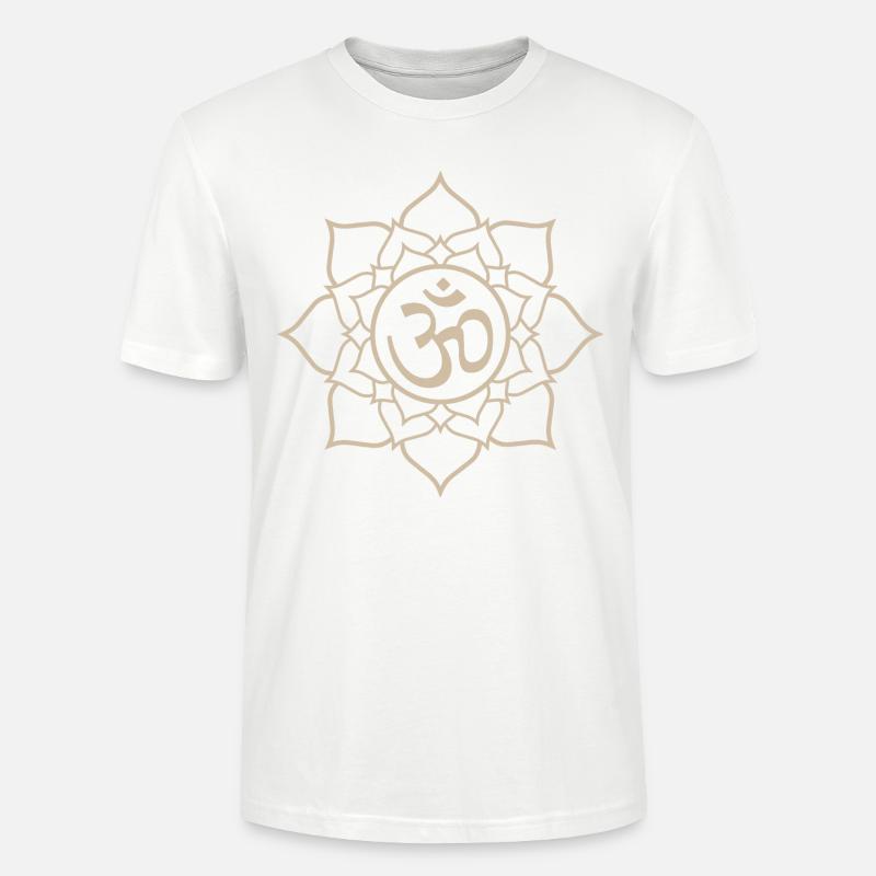 Lotus Om - Stanley/Stella Unisex Bio-T-Shirt CRAFTER - Weiß