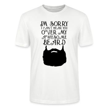 Barbe - Barbe - T-shirt bio CRAFTER Stanley Stella Unisexe - blanc - Devant - Alina (178cm) & Michal (187cm)