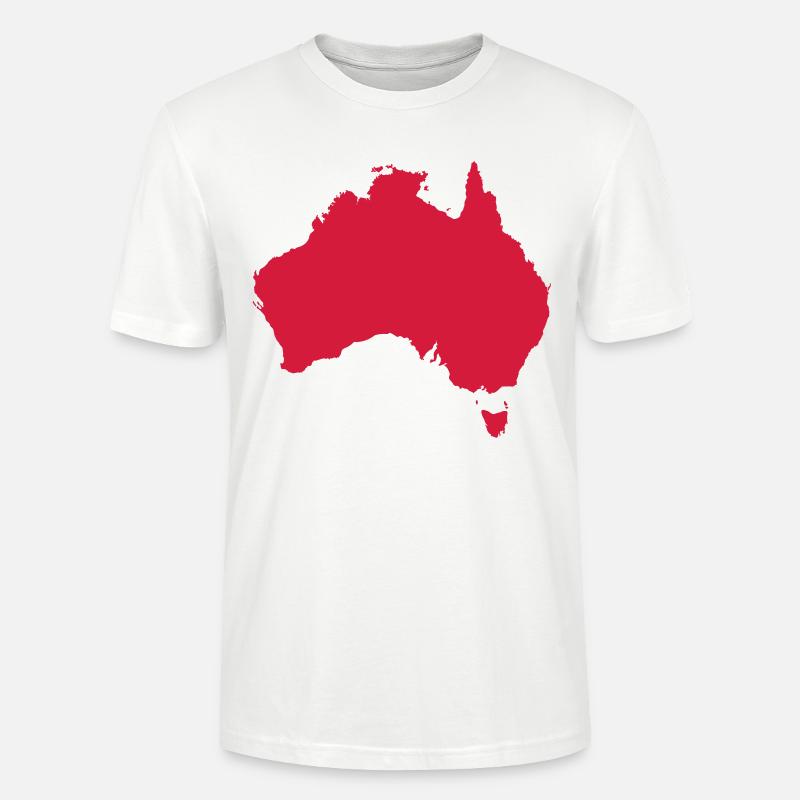 Australia Map - Stanley/Stella Unisex Bio-T-Shirt CRAFTER - Weiß