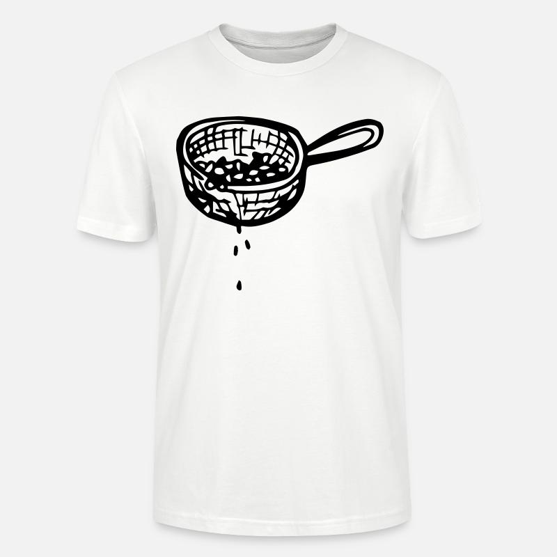 Sieb, abgießen, absieben, abseihen - Stanley/Stella Unisex Bio-T-Shirt CRAFTER - Weiß