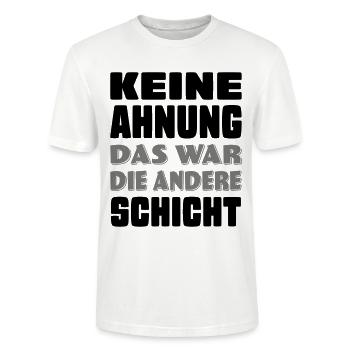 lustige Sprüche - Stanley/Stella Unisex Bio-T-Shirt CRAFTER - Weiß - Vorne - Alina (178cm) & Michal (187cm)
