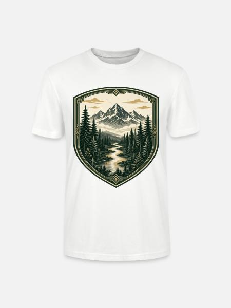 Waldberge Schild-Design - Stanley/Stella Unisex Bio-T-Shirt CRAFTER - Weiß