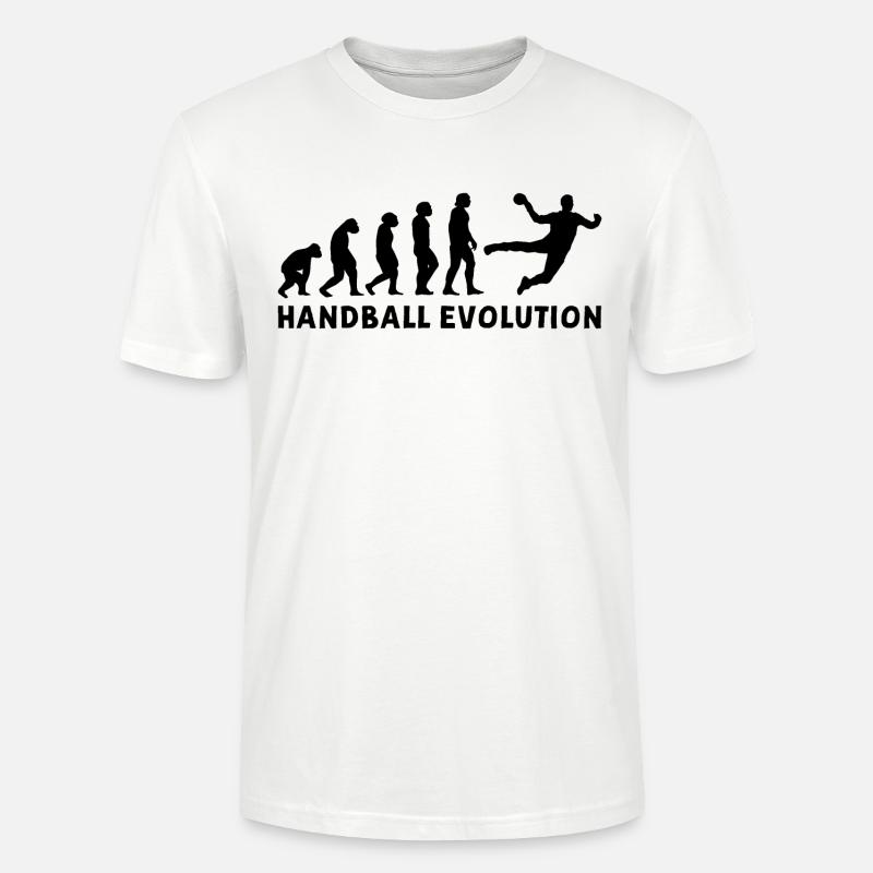 Handball Evolution I - noir - T-shirt bio CRAFTER Stanley Stella Unisexe - blanc