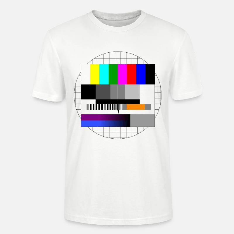 Sendeschluss Sendepause Testbild - Stanley/Stella Unisex Bio-T-Shirt CRAFTER - Weiß