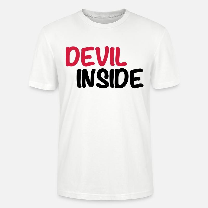 Devil inside - T-shirt bio CRAFTER Stanley Stella Unisexe - blanc