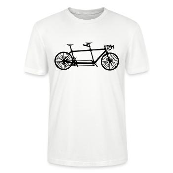 Tandem - Stanley/Stella Unisex Bio-T-Shirt CRAFTER - Weiß - Vorne - Alina (178cm) & Michal (187cm)