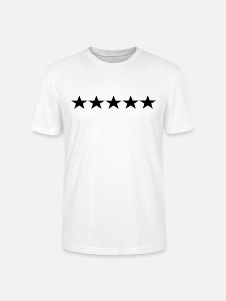 Sterne - Stanley/Stella Unisex Bio-T-Shirt CRAFTER - Weiß