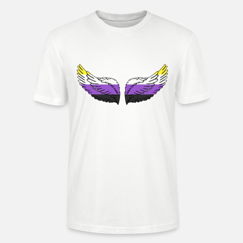 Wing Nonbinary Non-Binary Gender Nonbinary - Stanley/Stella CRAFTER Unisex Organic T-Shirt - white