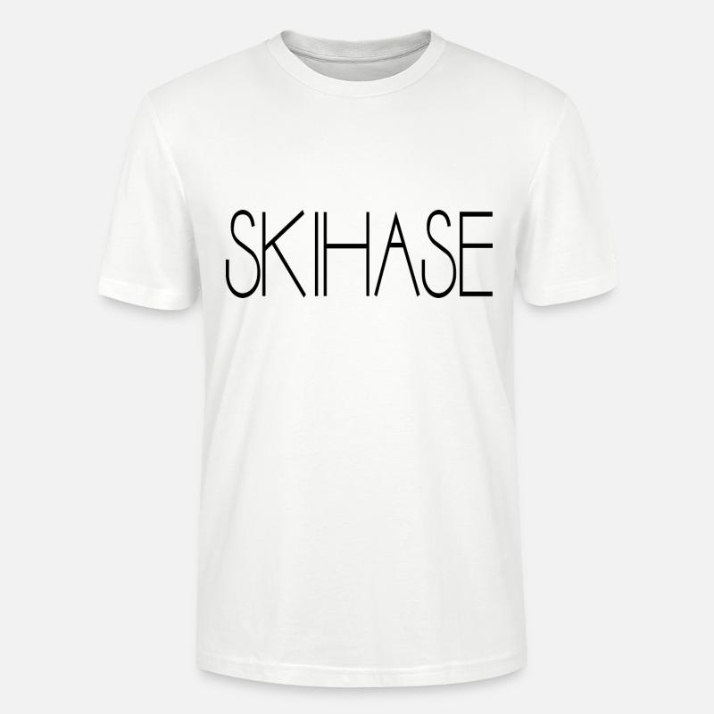 Skihase Skiing Geschenkidee - Stanley/Stella Unisex Bio-T-Shirt CRAFTER - Weiß