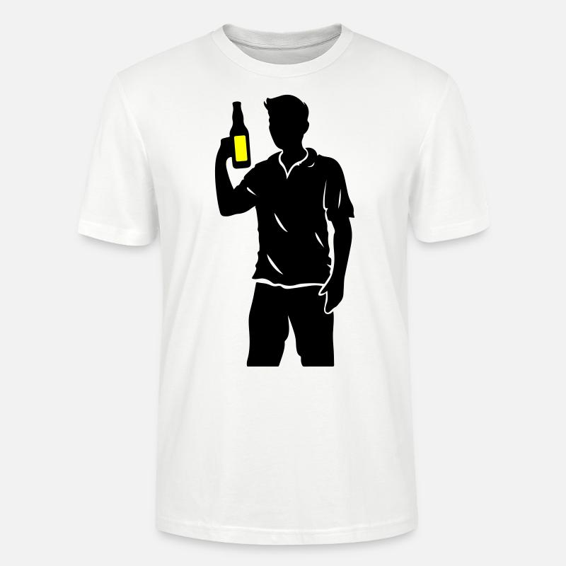 Bouteille d’équipe à boire - T-shirt bio CRAFTER Stanley Stella Unisexe - blanc