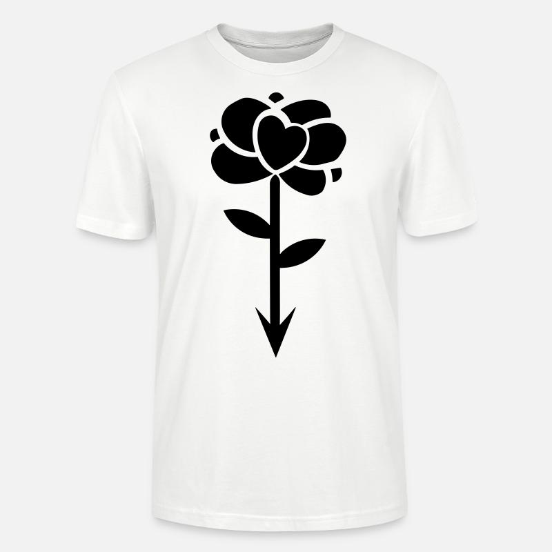 Herz-Pfeil - Stanley/Stella Unisex Bio-T-Shirt CRAFTER - Weiß