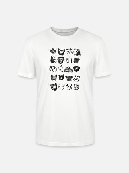 Alle Tiere - Stanley/Stella Unisex Bio-T-Shirt CRAFTER - Weiß