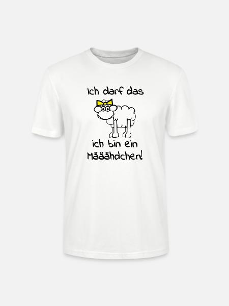 Ein Schaf - Mädchen - Stanley/Stella Unisex Bio-T-Shirt CRAFTER - Weiß