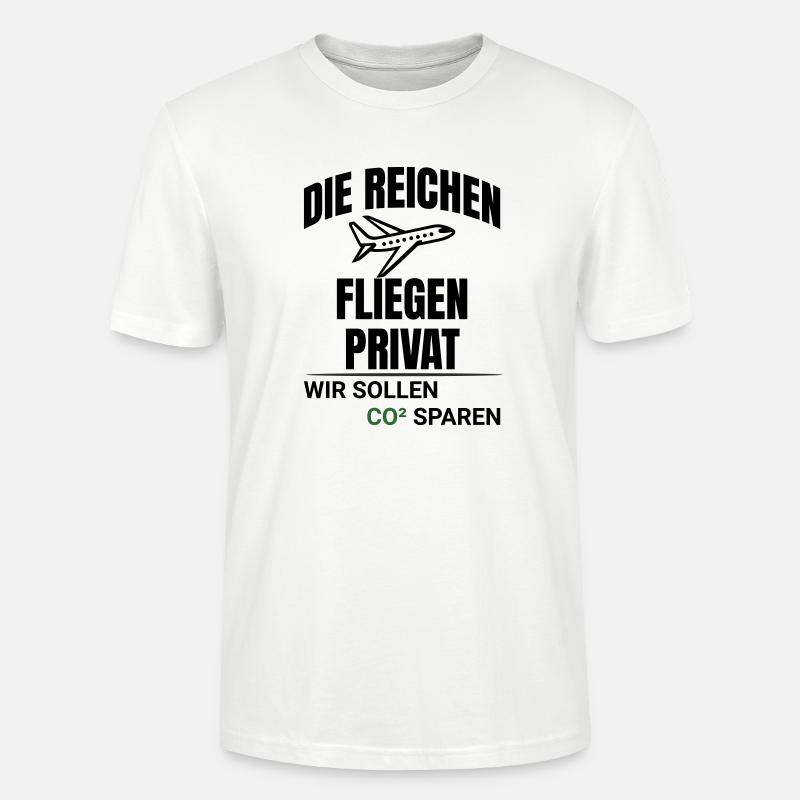 Abstraktes CO2 Klimaschutz Design - Stanley/Stella Unisex Bio-T-Shirt CRAFTER - Weiß