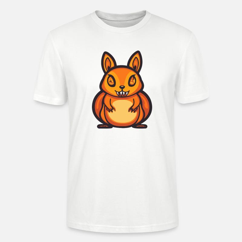 Eichhörnchen Halloween Comic Lustig - Stanley/Stella Unisex Bio-T-Shirt CRAFTER - Weiß
