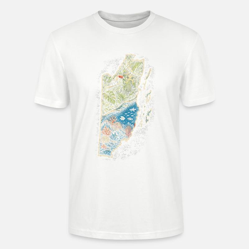 Belize Belizean Root - Stanley/Stella CRAFTER Unisex Organic T-Shirt - white