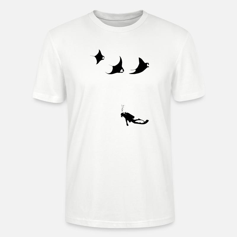 mantas_taucher - Stanley/Stella Unisex Bio-T-Shirt CRAFTER - Weiß