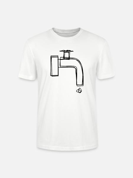 Zapfhahn handgezeichnet - Stanley/Stella Unisex Bio-T-Shirt CRAFTER - Weiß