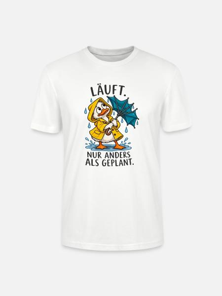 Lustige Ente – Anders als geplant - Stanley/Stella Unisex Bio-T-Shirt CRAFTER - Weiß