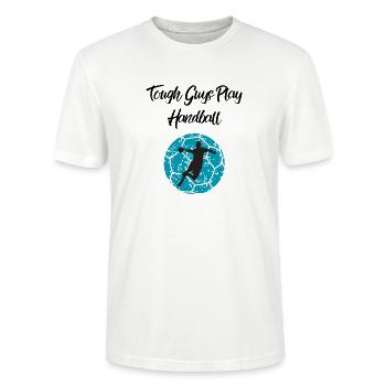 Les durs à cuire jouent au handball - T-shirt bio CRAFTER Stanley Stella Unisexe - blanc - Devant - Alina (178cm) & Michal (187cm)