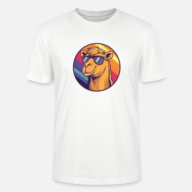 Kamel Comic Cool Sommer - Stanley/Stella Unisex Bio-T-Shirt CRAFTER - Weiß