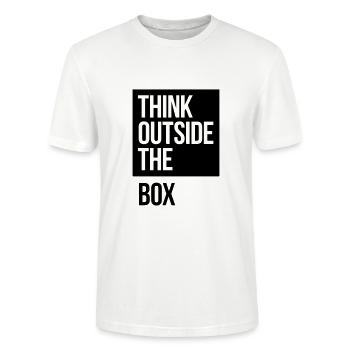 Think Outside The Box - T-shirt bio CRAFTER Stanley Stella Unisexe - blanc - Devant - Alina (178cm) & Michal (187cm)
