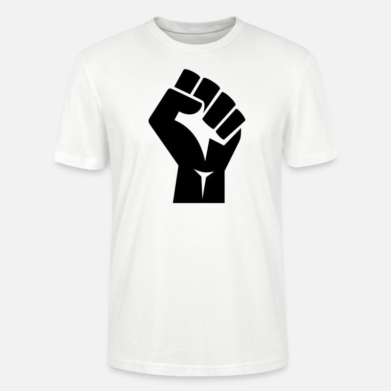 Mit erhobener Faust - Stanley/Stella Unisex Bio-T-Shirt CRAFTER - Weiß