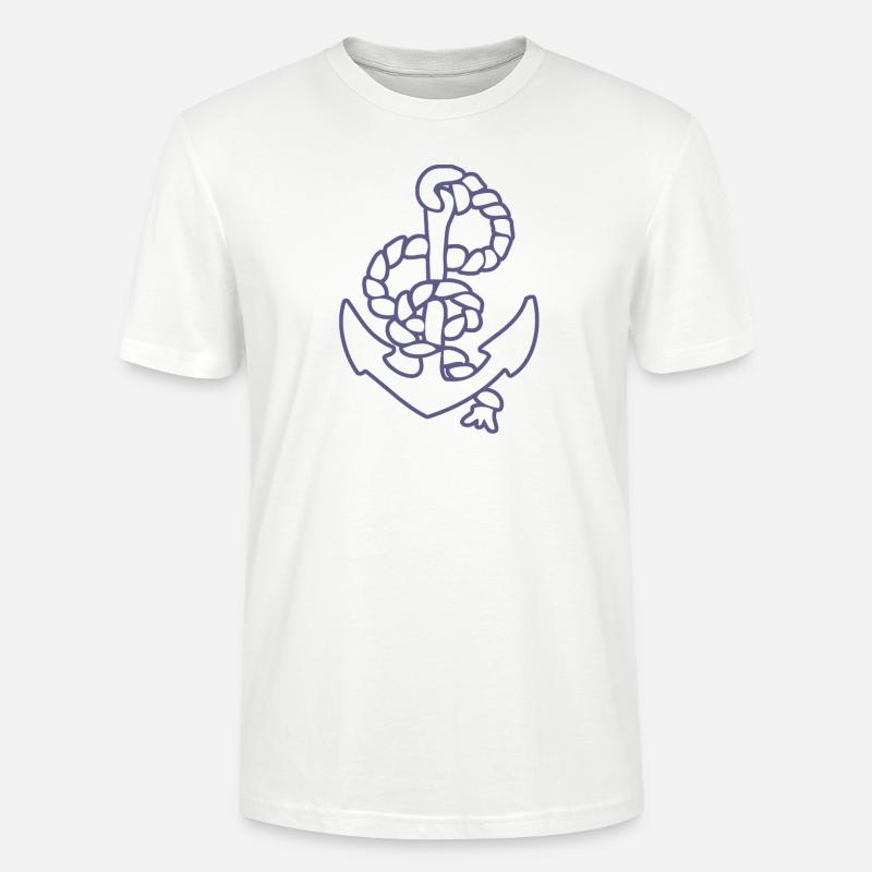 Anker Meer Seefahrer Küste - Stanley/Stella Unisex Bio-T-Shirt CRAFTER - Weiß
