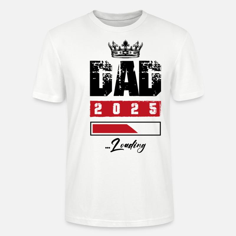 Dad 2025 Loading Papa - Stanley/Stella Unisex Bio-T-Shirt CRAFTER - Weiß