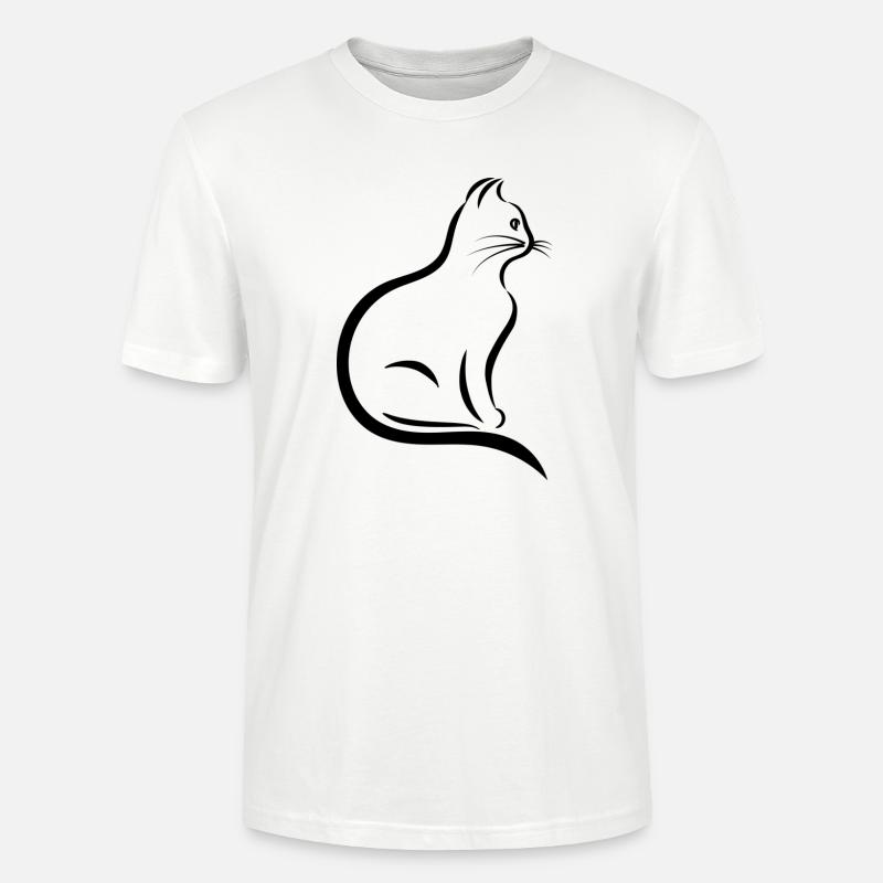 chat - T-shirt bio CRAFTER Stanley Stella Unisexe - blanc