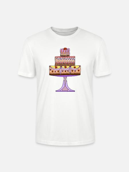 Cake - Stanley/Stella CRAFTER Unisex Organic T-Shirt - white