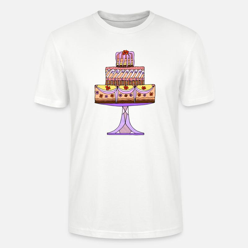 Gâteau - T-shirt bio CRAFTER Stanley Stella Unisexe - blanc