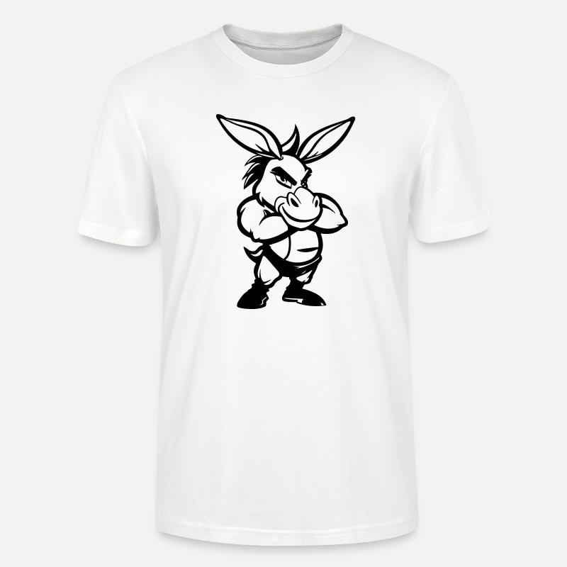 Donkey Comic - Stanley/Stella CRAFTER Unisex Organic T-Shirt - white