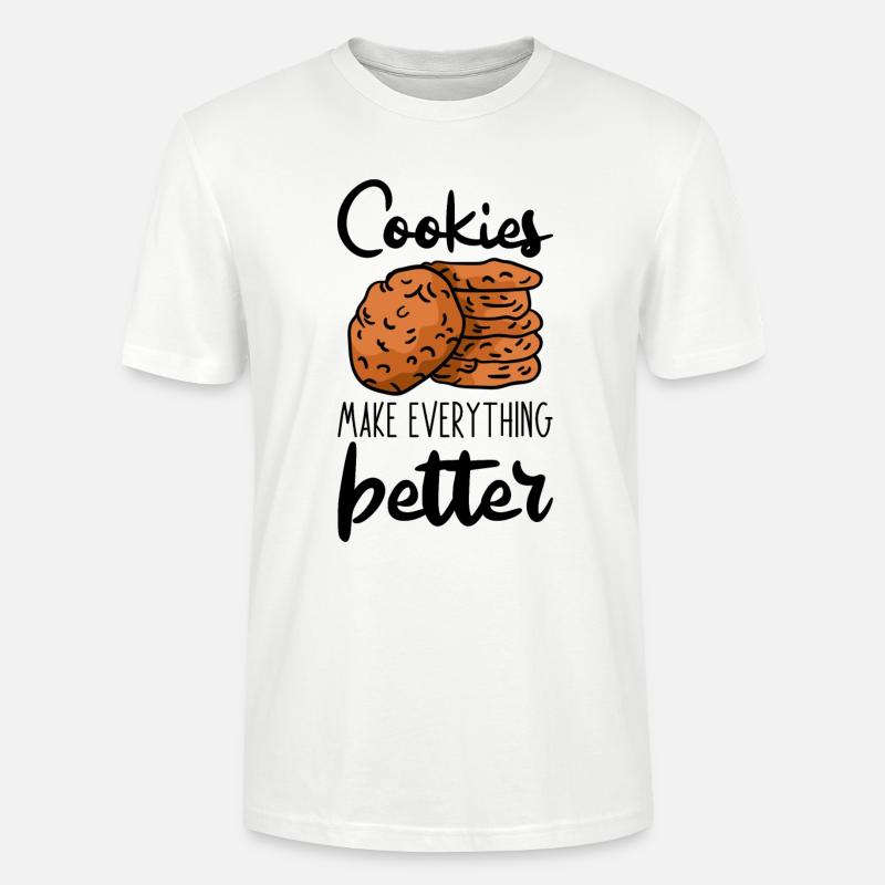 Cookies Make Everything Better 3 - Stanley/Stella Unisex Bio-T-Shirt CRAFTER - Weiß