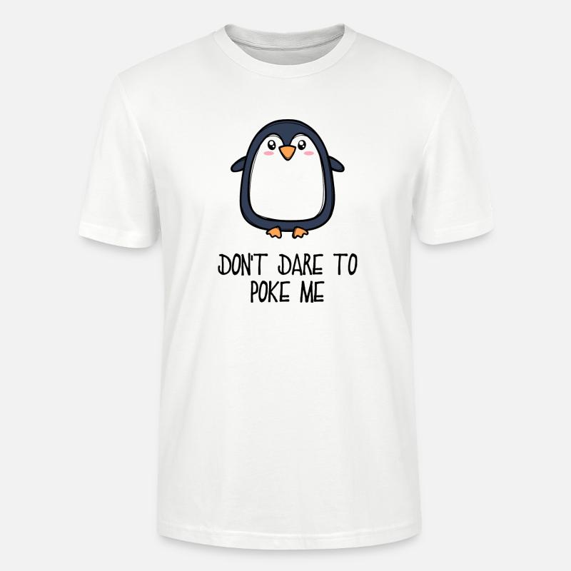Cool Tier Vogel Statement Pinguin Südpol - Stanley/Stella Unisex Bio-T-Shirt CRAFTER - Weiß