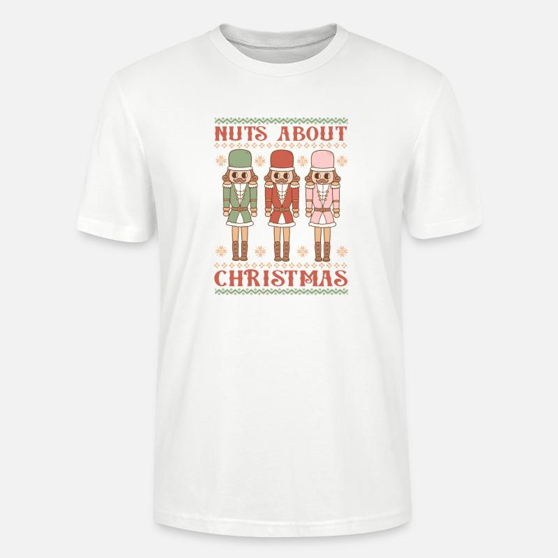 Hässlicher Weihnachtspullover - Stanley/Stella Unisex Bio-T-Shirt CRAFTER - Weiß