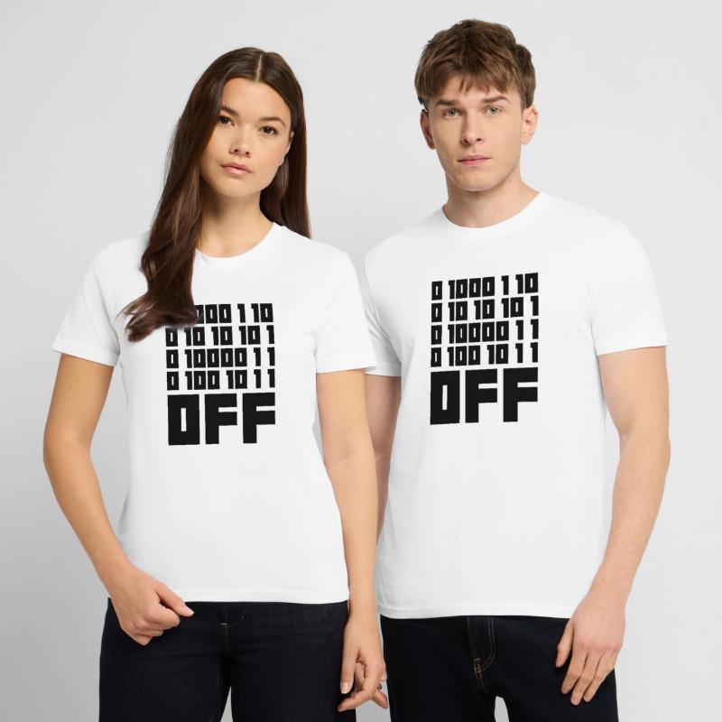 Binary Code F**k OFF – Nerd Humor & Geek Code Stanley/Stella CRAFTER Unisex Organic T-Shirt