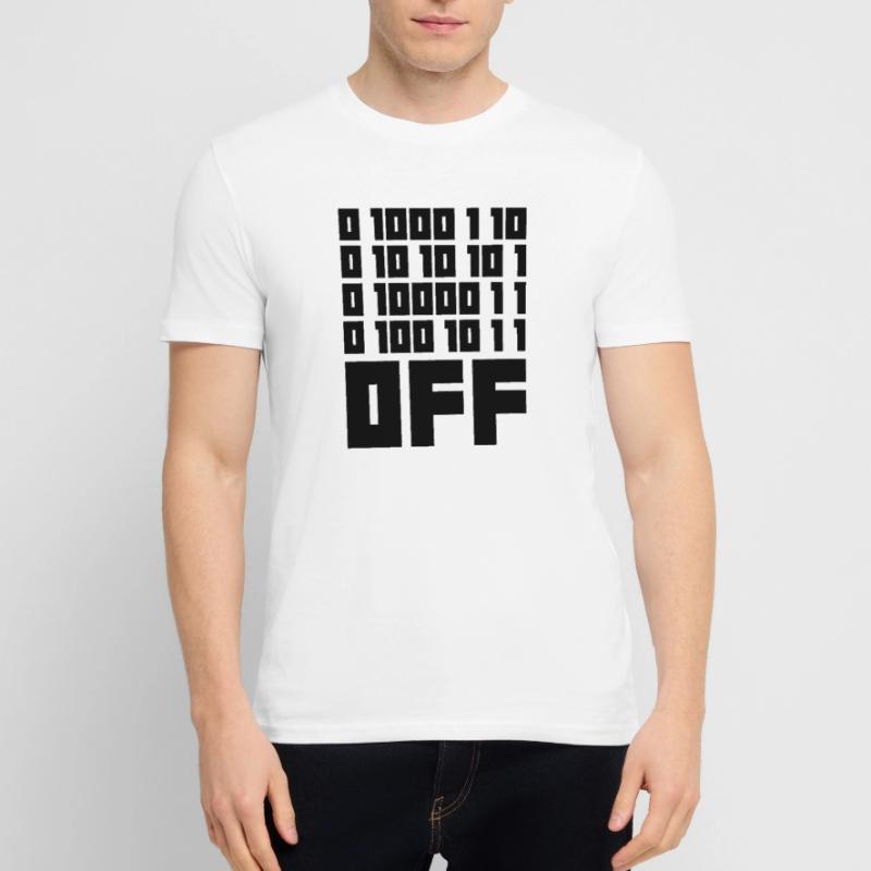 Binary Code F**k OFF – Nerd Humor & Geek Code Stanley/Stella CRAFTER Unisex Organic T-Shirt