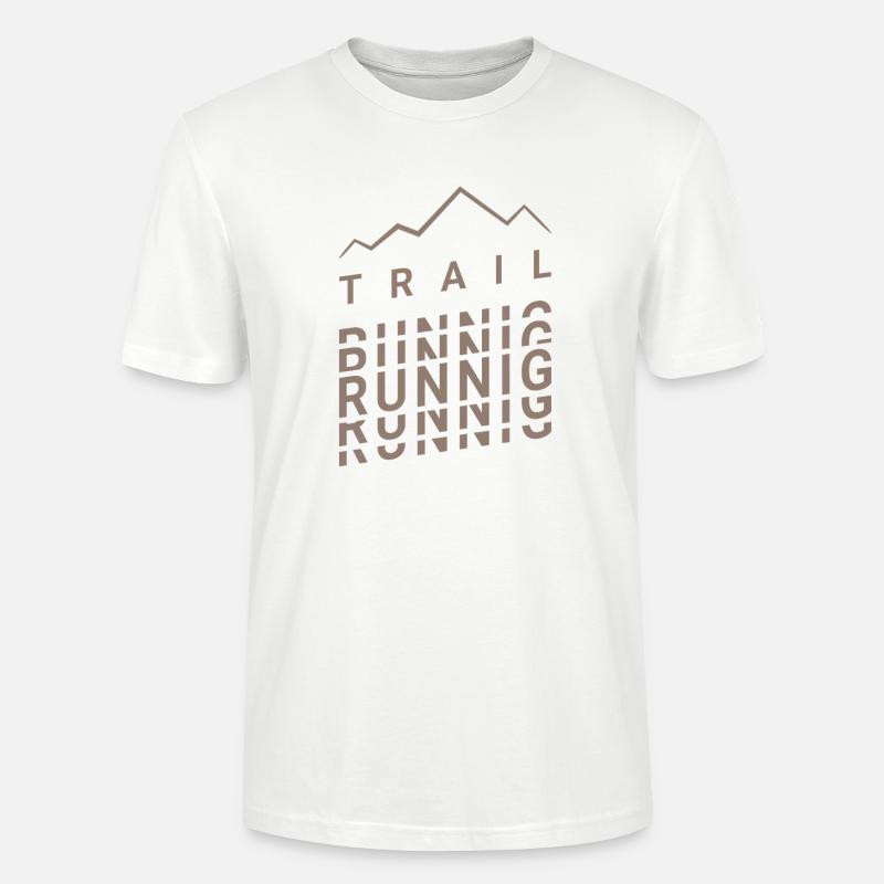 Mouvement de la course en sentier - T-shirt bio CRAFTER Stanley Stella Unisexe - blanc