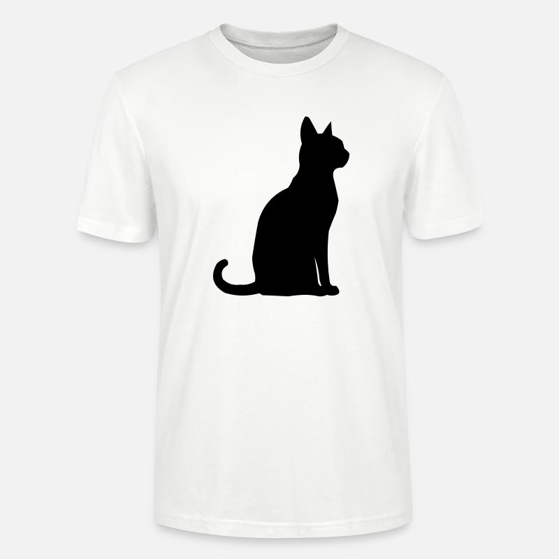 Katze Tier - Stanley/Stella Unisex Bio-T-Shirt CRAFTER - Weiß