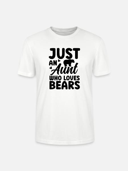 Bär Tante Spruch - Stanley/Stella Unisex Bio-T-Shirt CRAFTER - Weiß