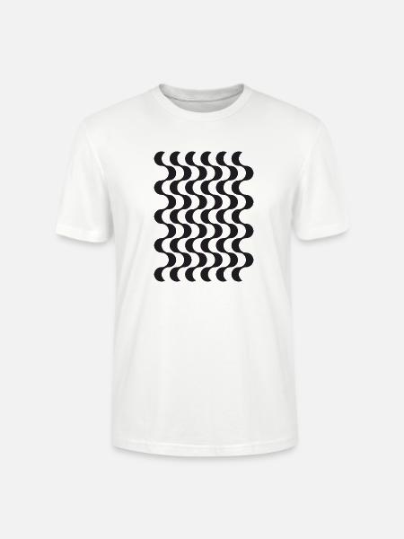 Opart-Wellen - Stanley/Stella Unisex Bio-T-Shirt CRAFTER - Weiß