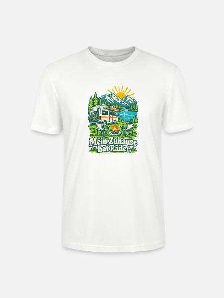 Mein Zuhause hat Räder Wohnmobil - Stanley/Stella Unisex Bio-T-Shirt CRAFTER - Weiß