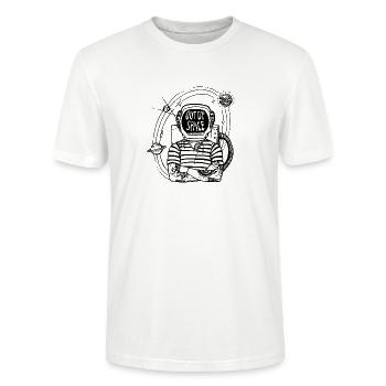astronaut - Stanley/Stella CRAFTER Unisex Organic T-Shirt - white - Front - Alina (178cm) & Michal (187cm)